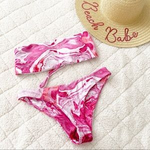 Tie Dye Bandeau Bikini